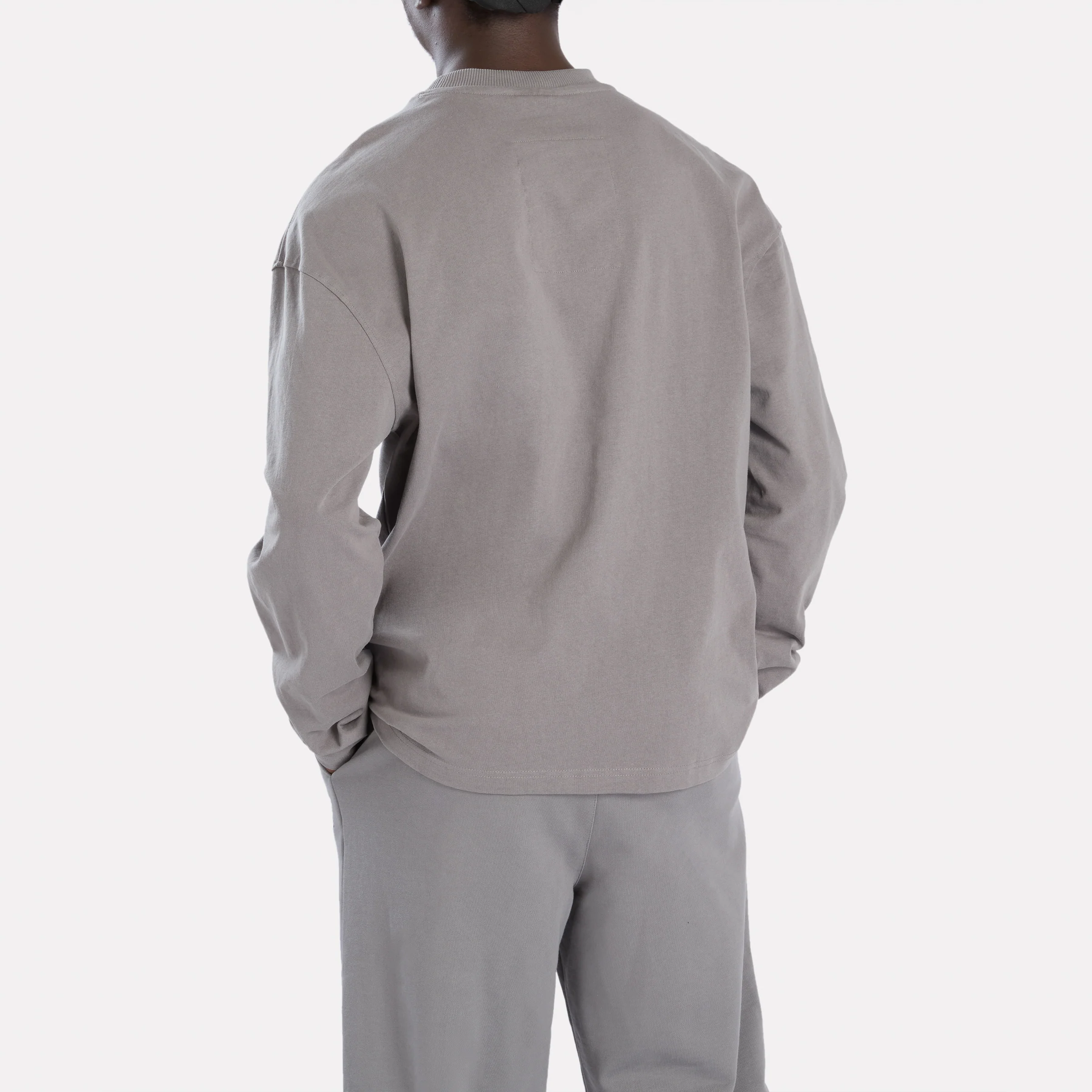 Long Sleeved Leather Pocket Tee - Image 3